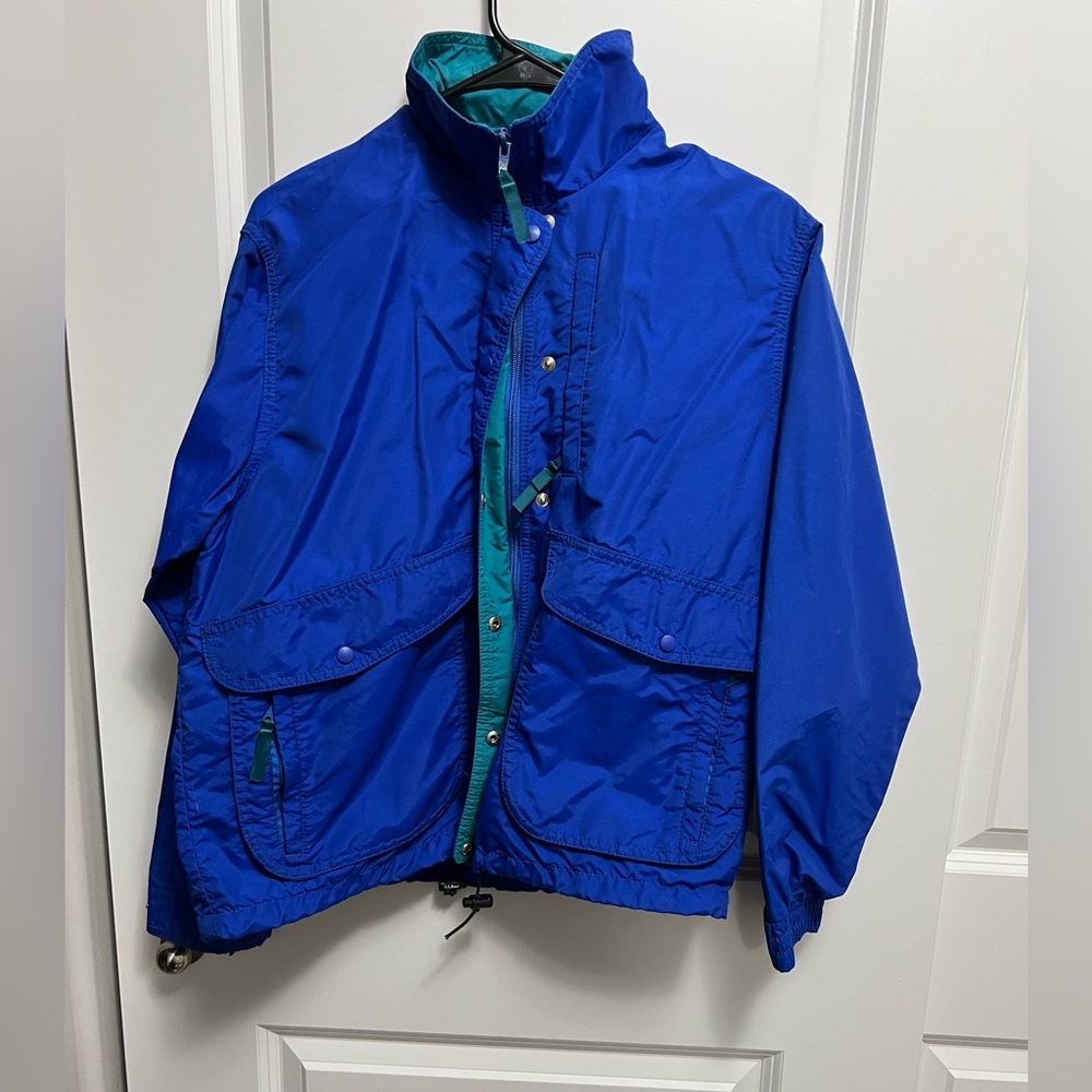 Vintage L.L. Bean Women’s Blue/Green Windbreaker Jacket